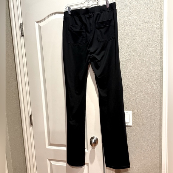 Yogipace black pull on pants with button detail back pockets and belt loops XL - Picture 4 of 4